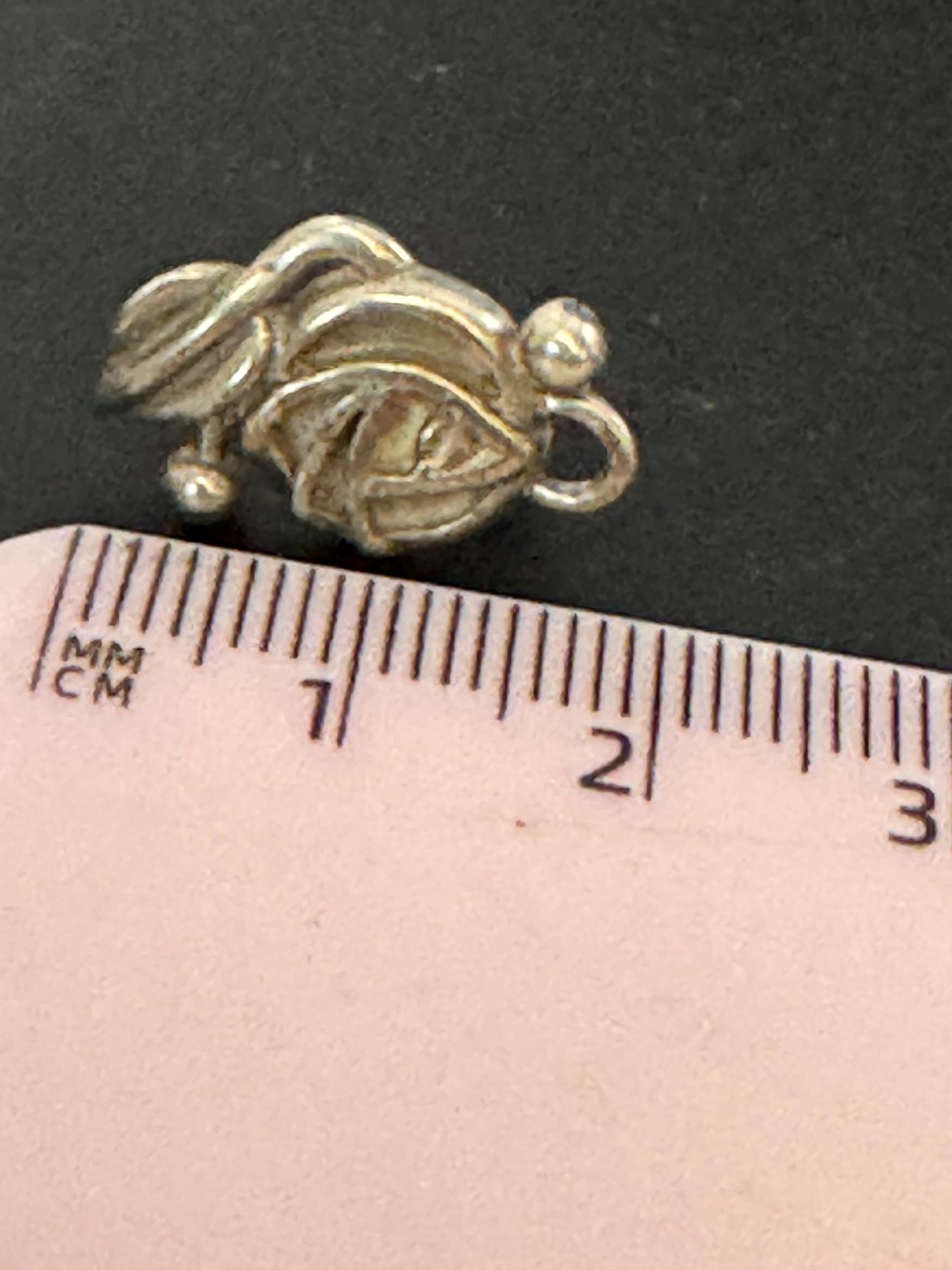 Vintage CJL Sterling Silver stud Earrings, Art nouveau style Carrick 925