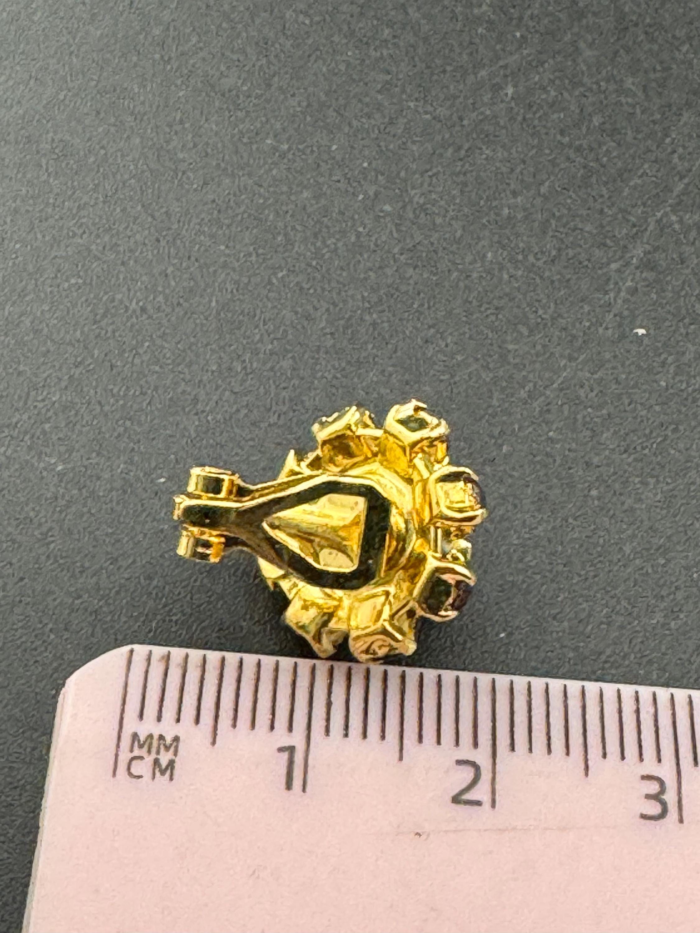 1970s Swarovski crystal diamanté clip on earrings, gold tone choice of colours