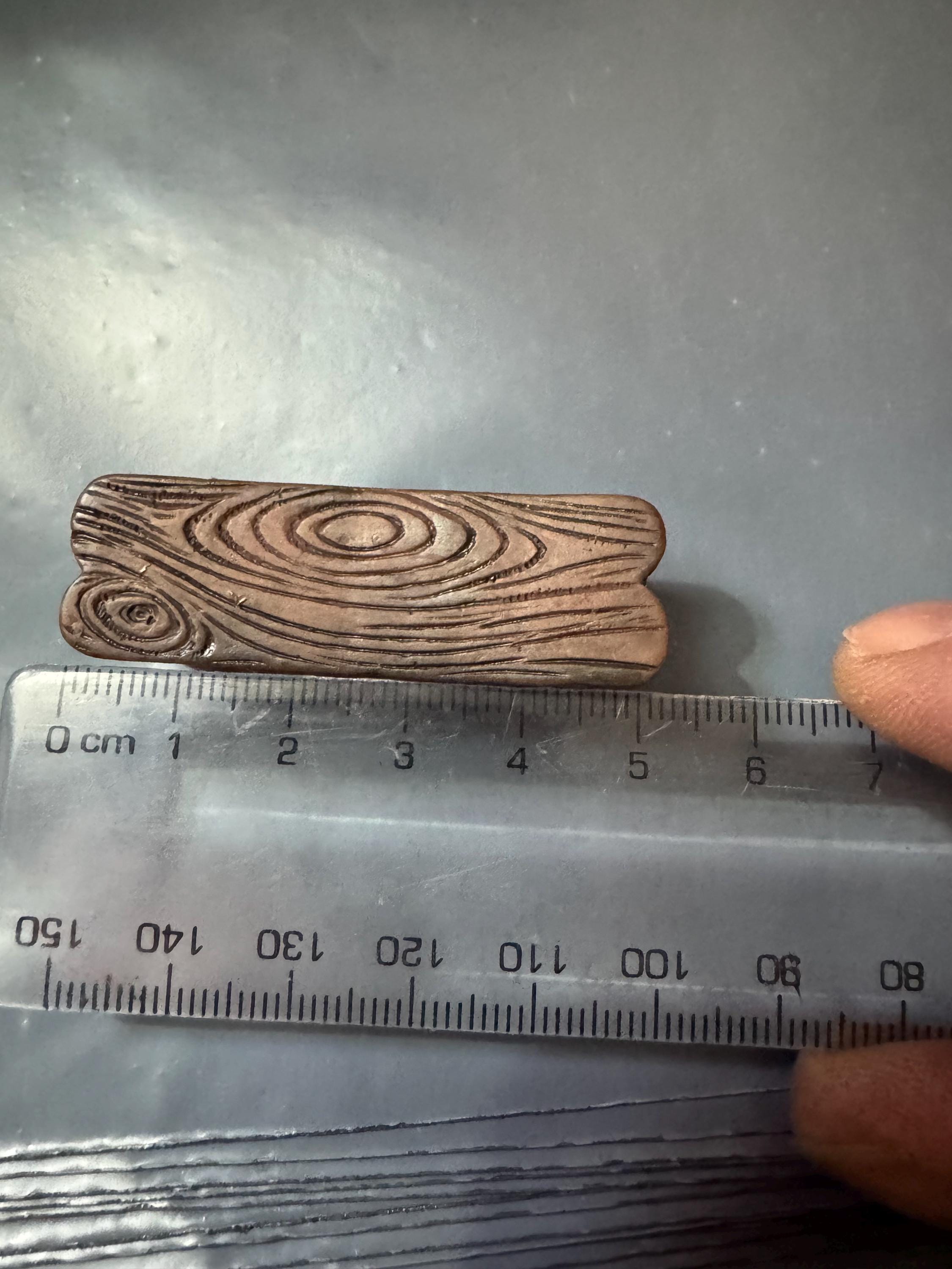 Miniature wooden bench, brown acrylic medium or small cake topper dollhouse scenery