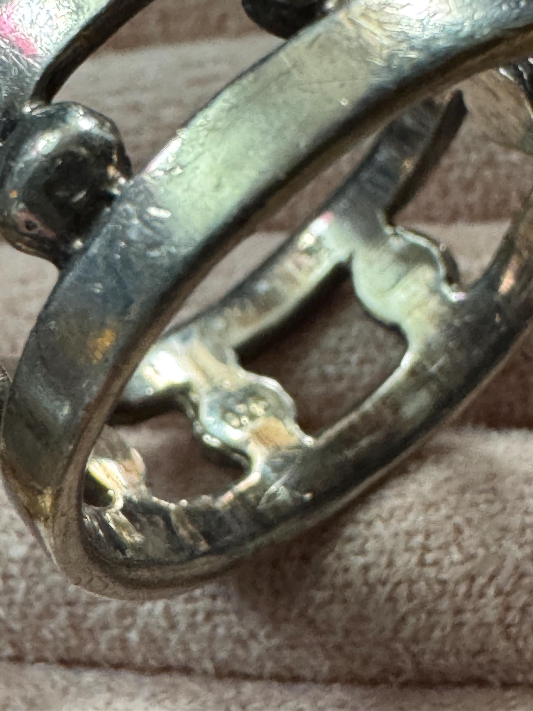 Mens 925 band ring, size U sterling silver modernist openwork