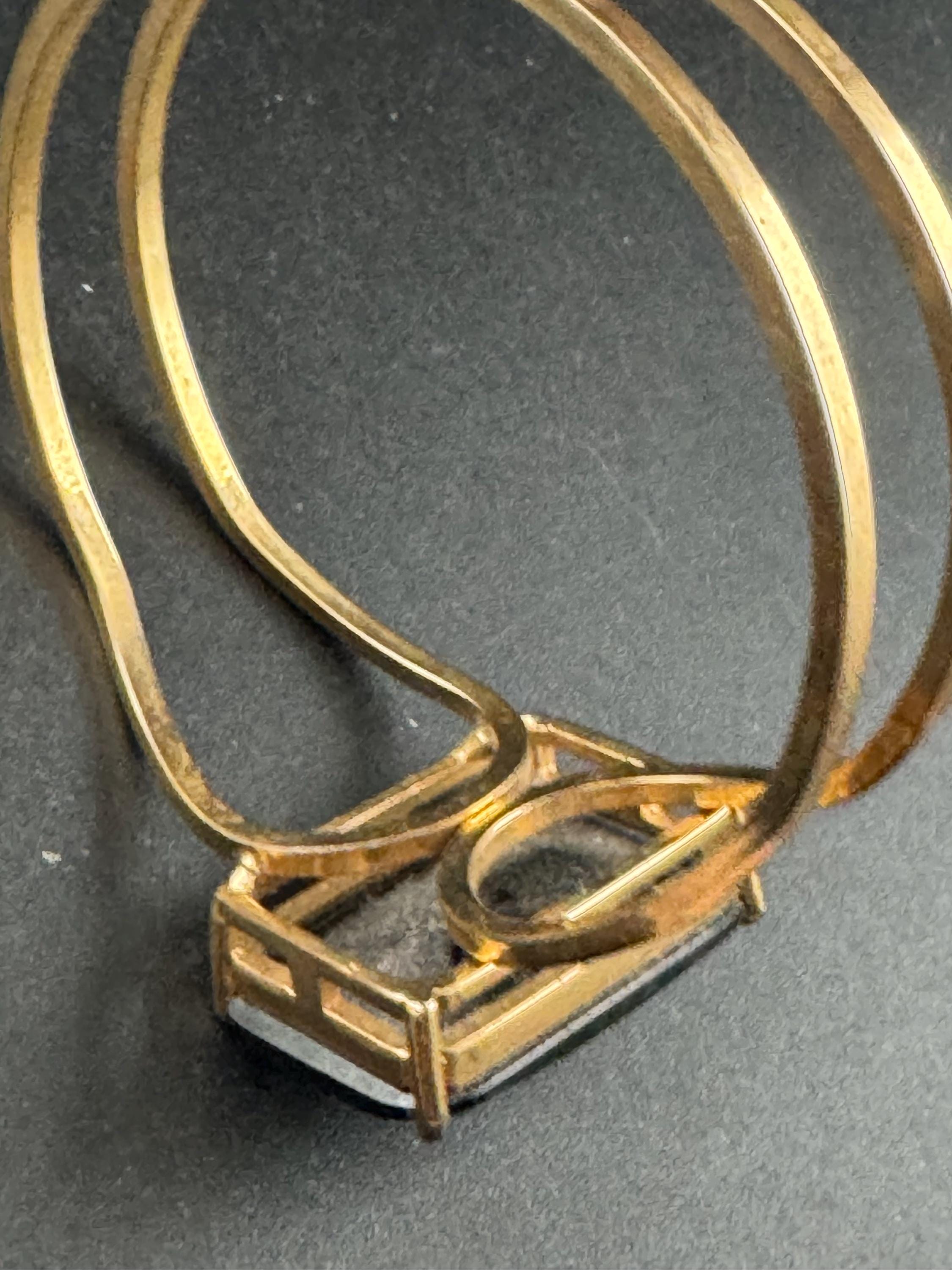 Black glass diamanté clamper bangle, gold tone geometric