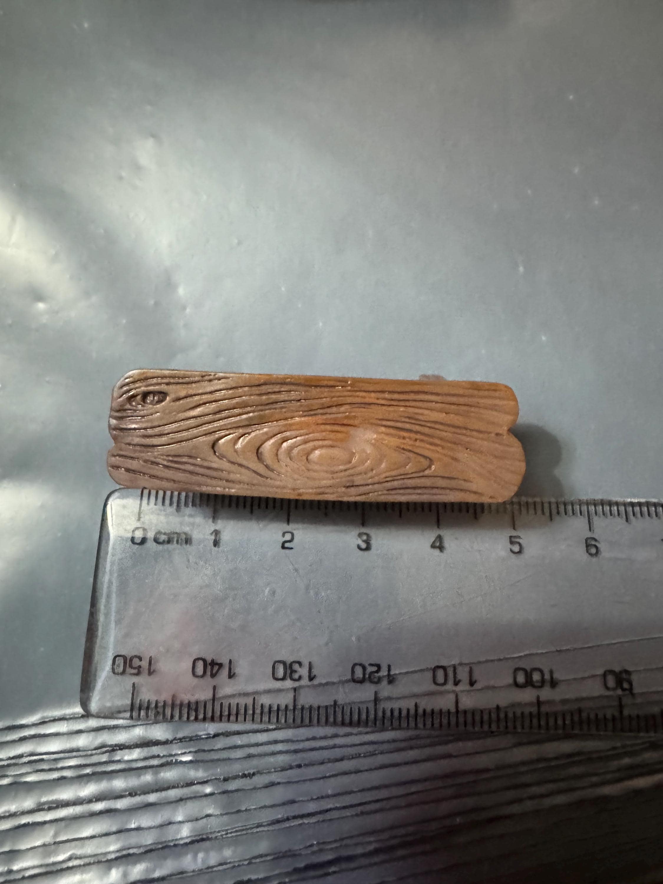 Miniature wooden bench, brown acrylic medium or small cake topper dollhouse scenery
