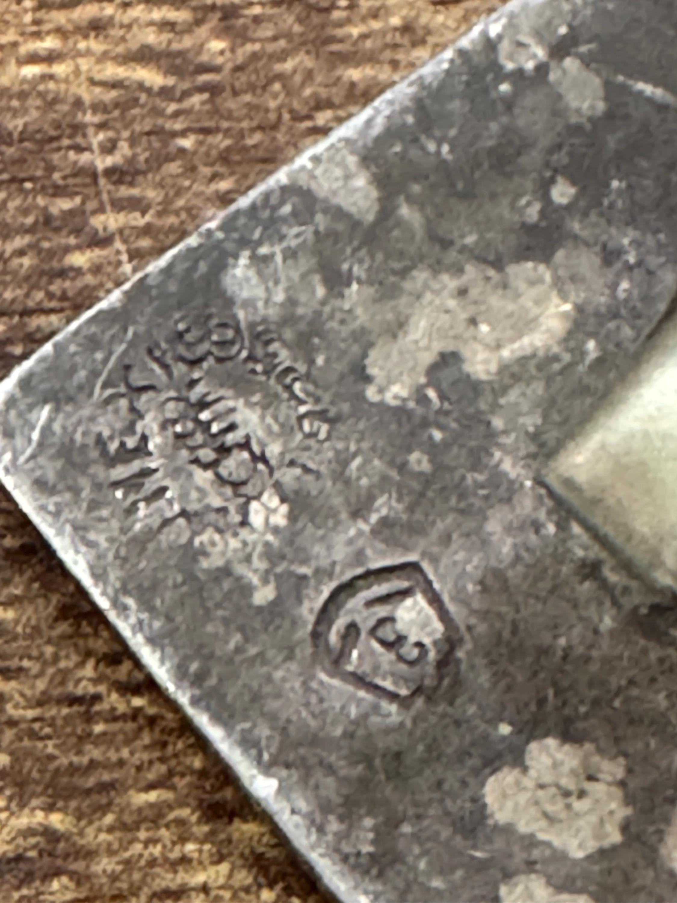 TAXCO mexican silver Aztec cufflinks , solid silver 27 grams 1970s