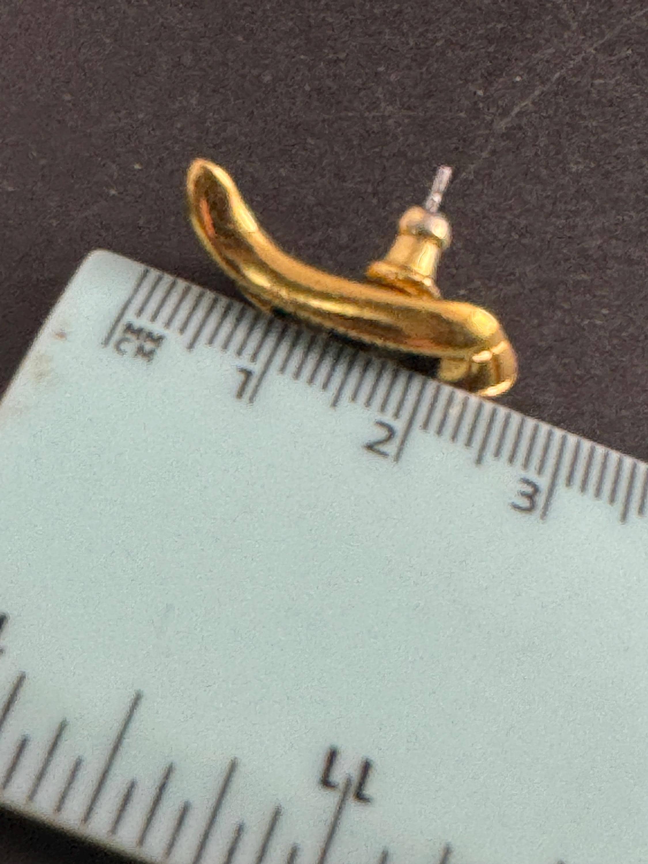 Swarovski SAL sapphire stud earrings, Signed gold plated crystals