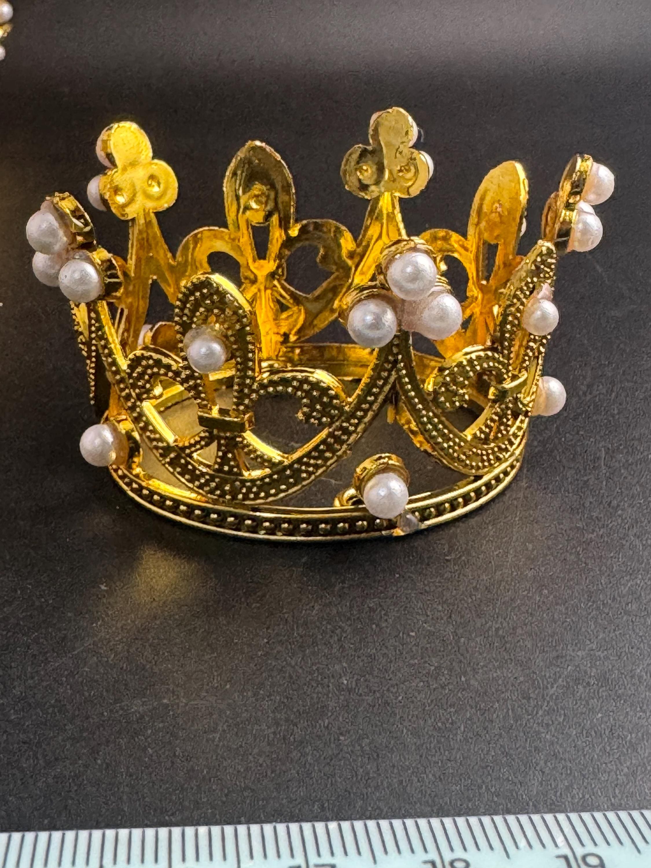 Royal crown cake decorations, cupcake toppers , princess party cakes