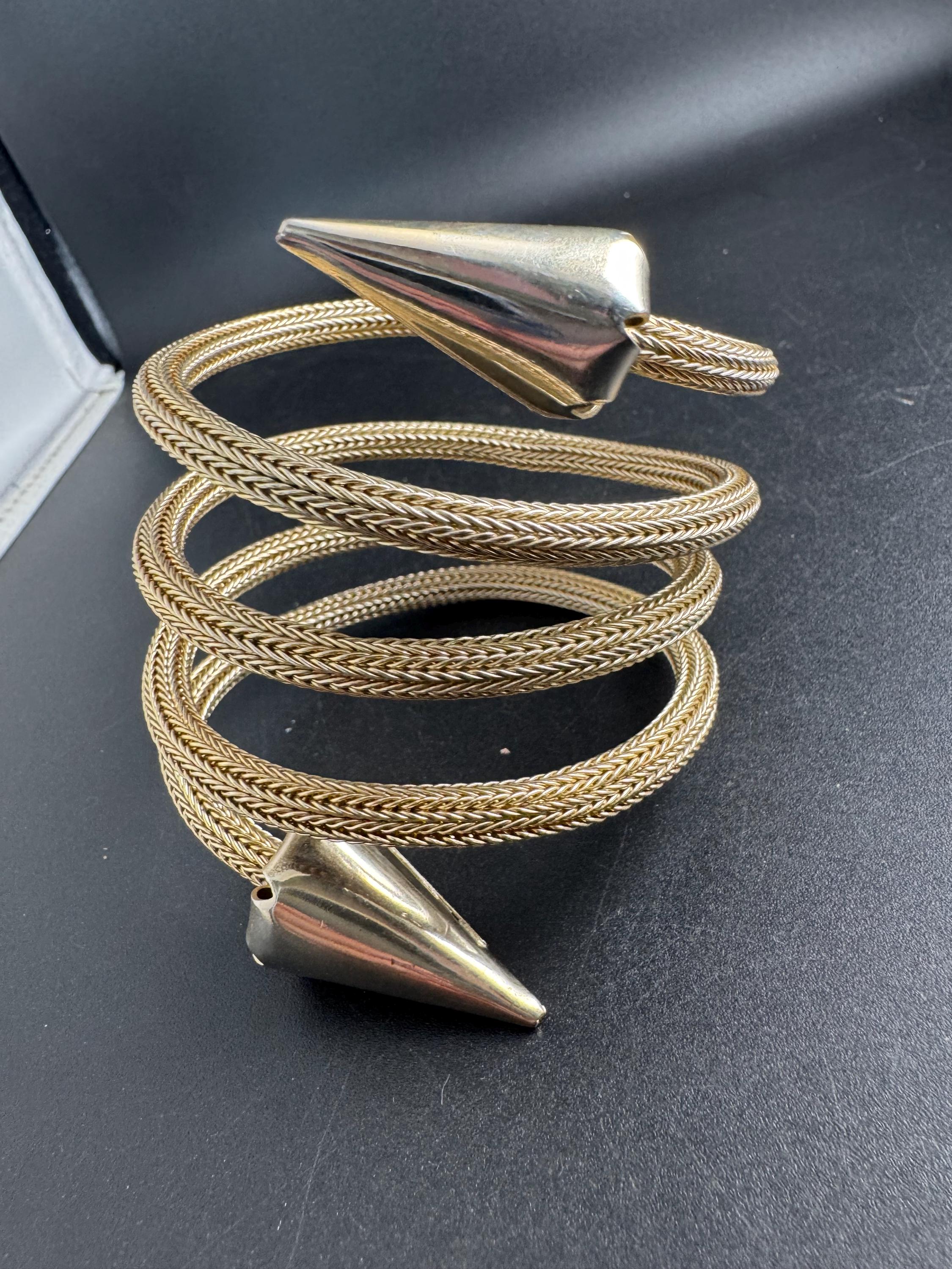 Rosantica gold mesh wrap bangle, Michaela panero designer statement bracelet