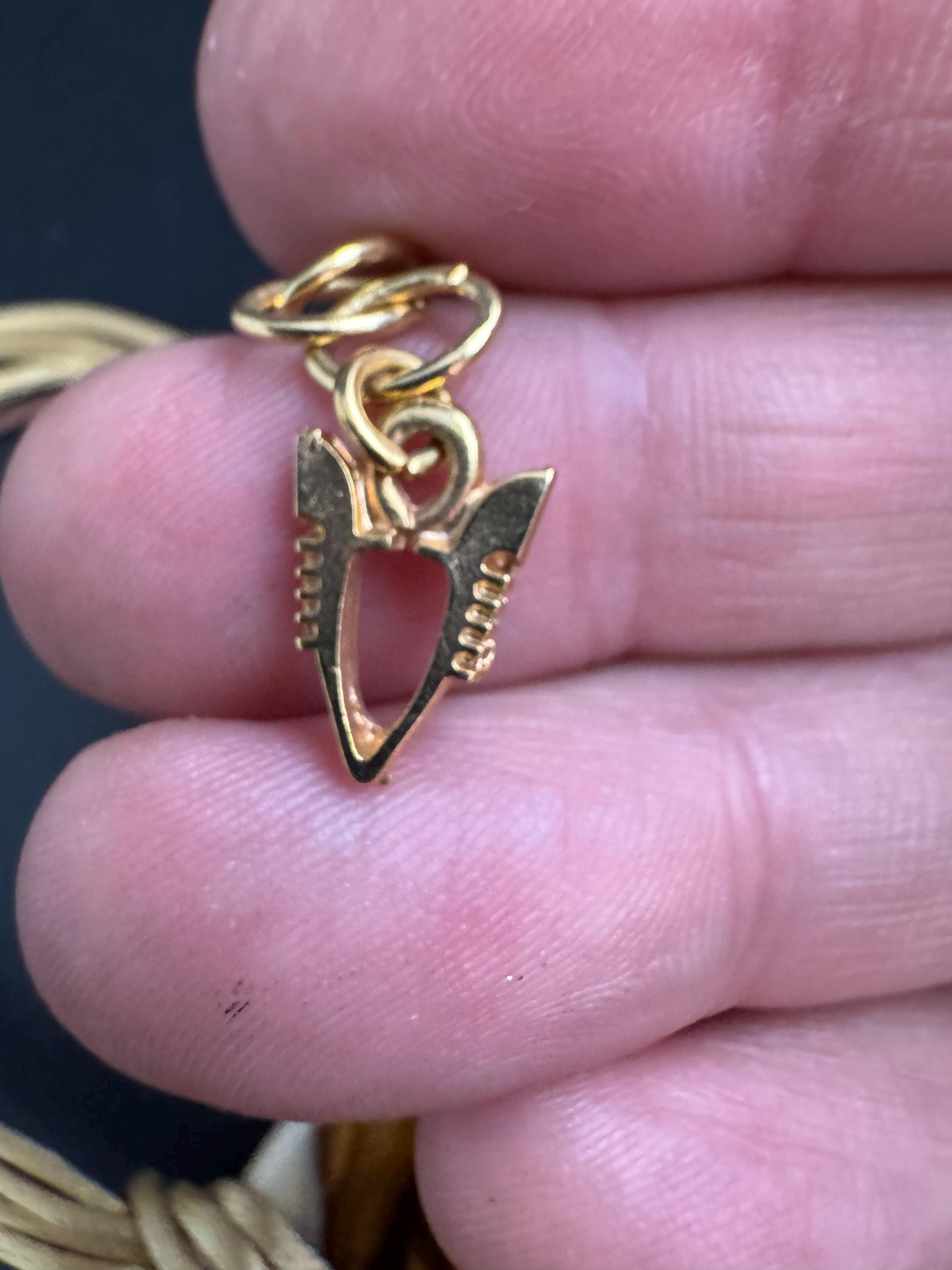 Murano glass brown disc pendant,  Vintage signed gold black