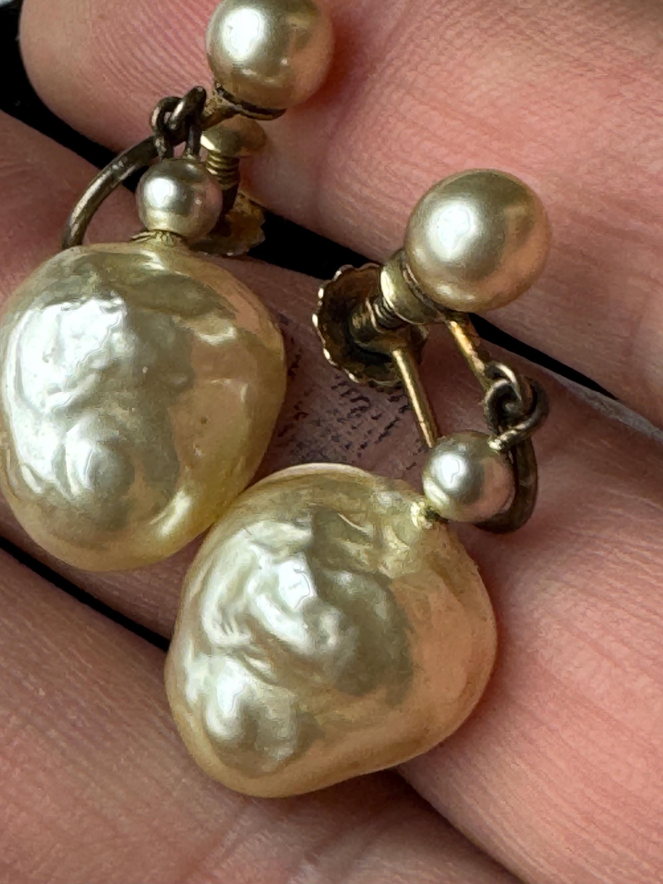 925 Silver pearl Drop Clip earrings, faux pearl with screw back fittings