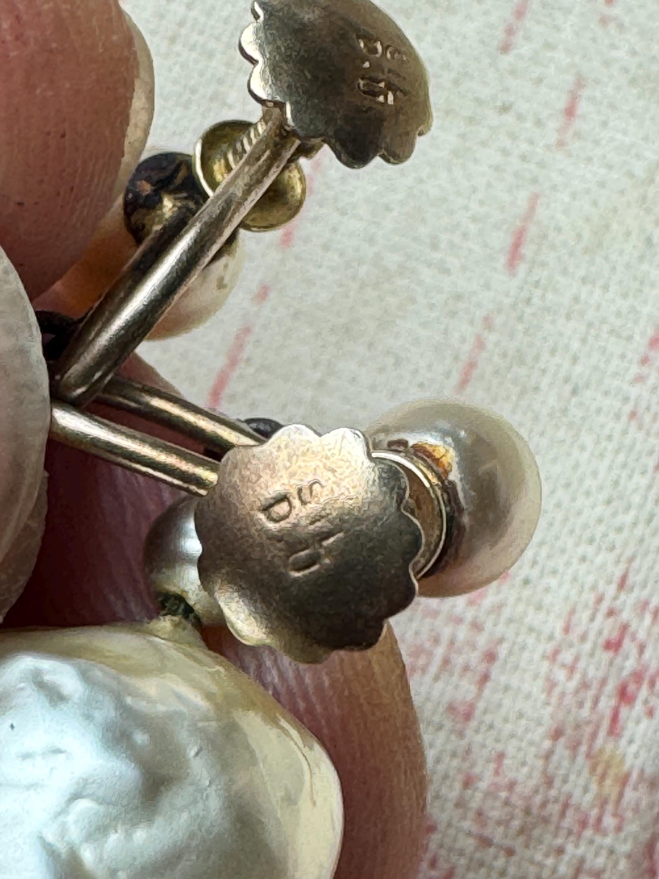 925 Silver pearl Drop Clip earrings, faux pearl with screw back fittings