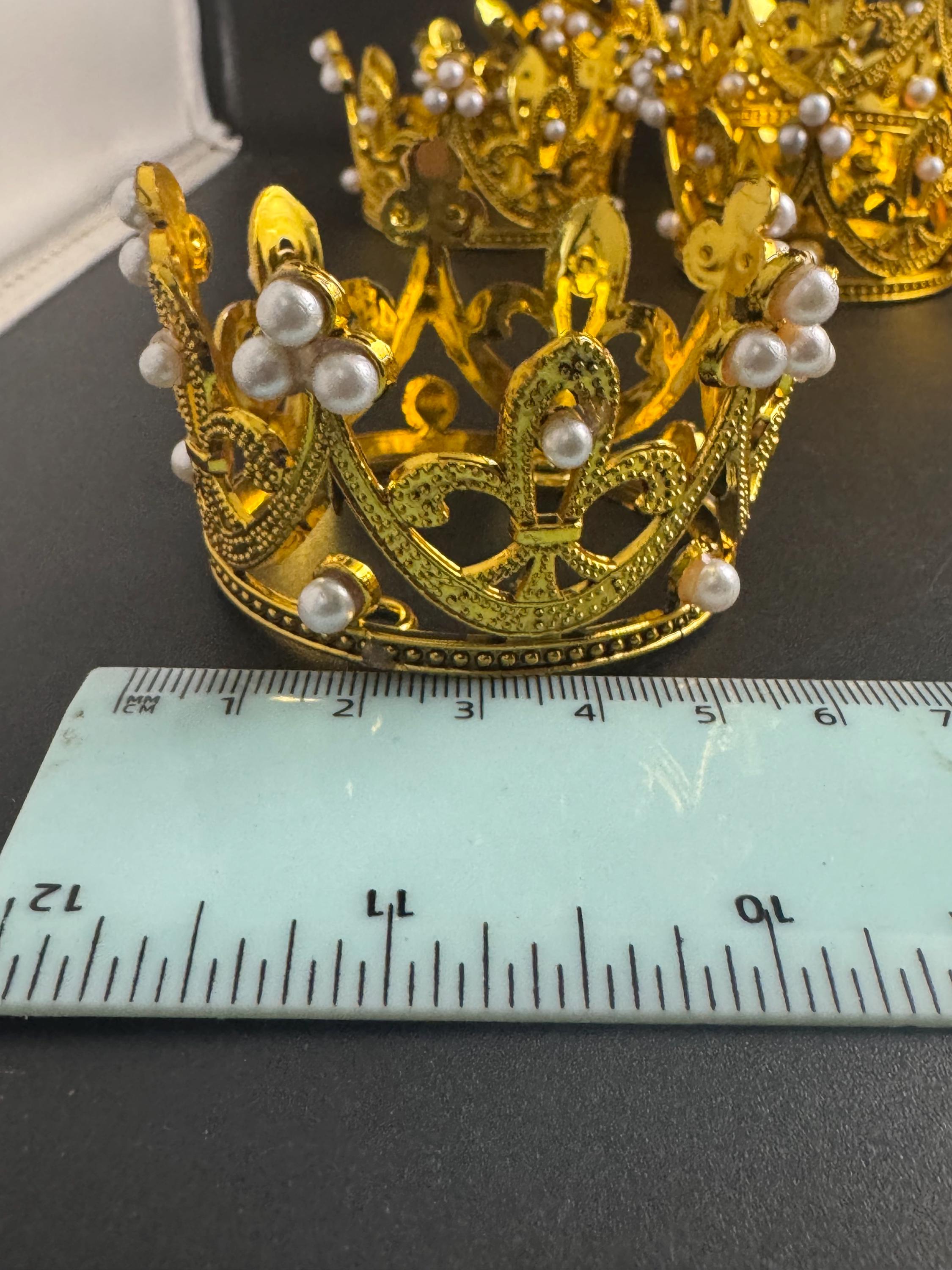 Royal crown cake decorations, cupcake toppers , princess party cakes