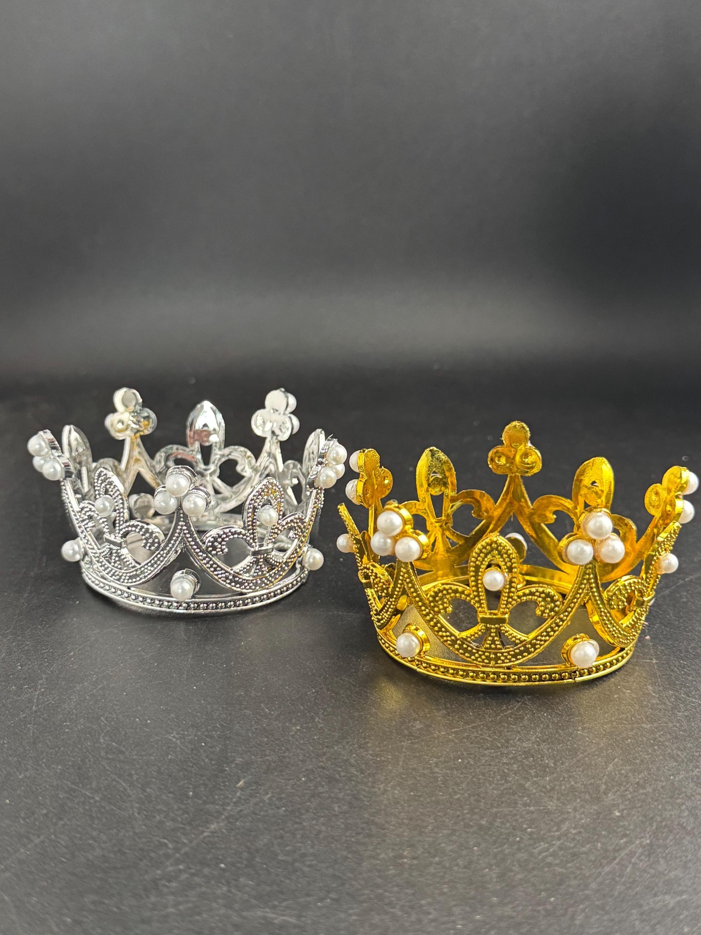 Royal crown cake decorations, cupcake toppers , princess party cakes