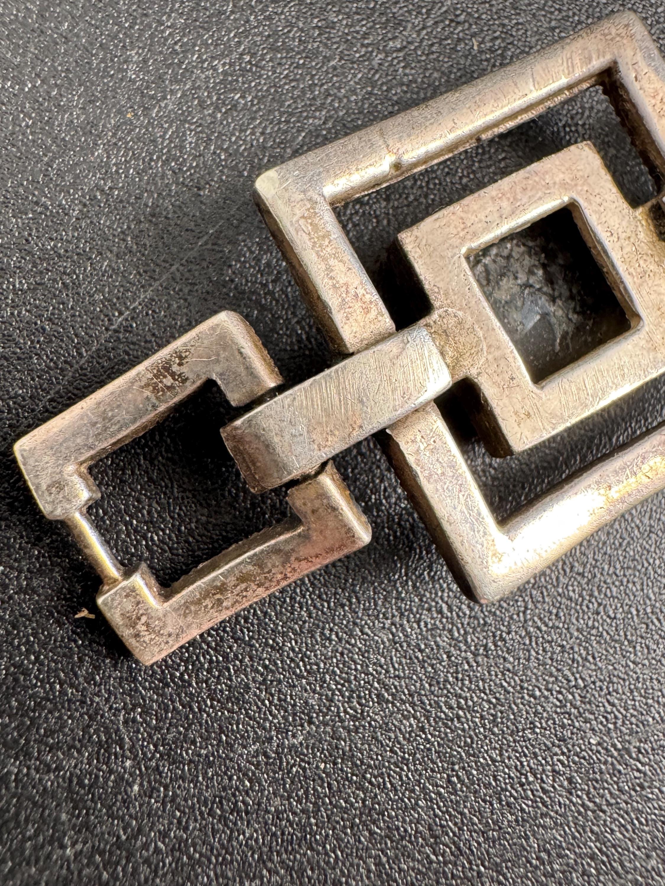 925 Sterling silver onyx panel  bracelet, 26gms 18cm