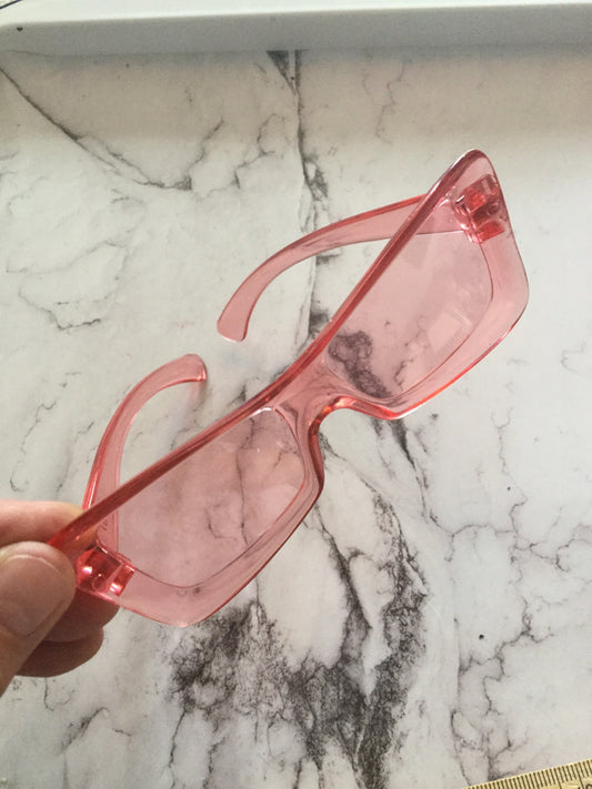 True vintage retro 1960s SOLFLEX Italy children’s PINK sunglasses sun glasses pink