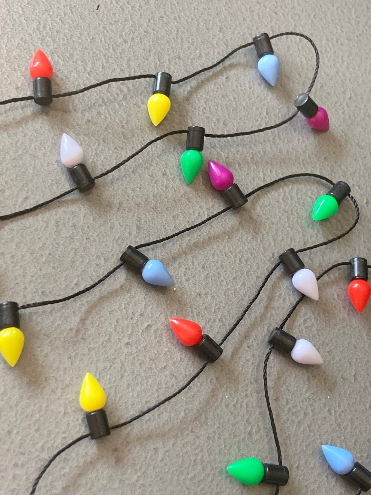 50cm string of Miniature Christmas non light up fairy lights Christmas cake toppers dolls house