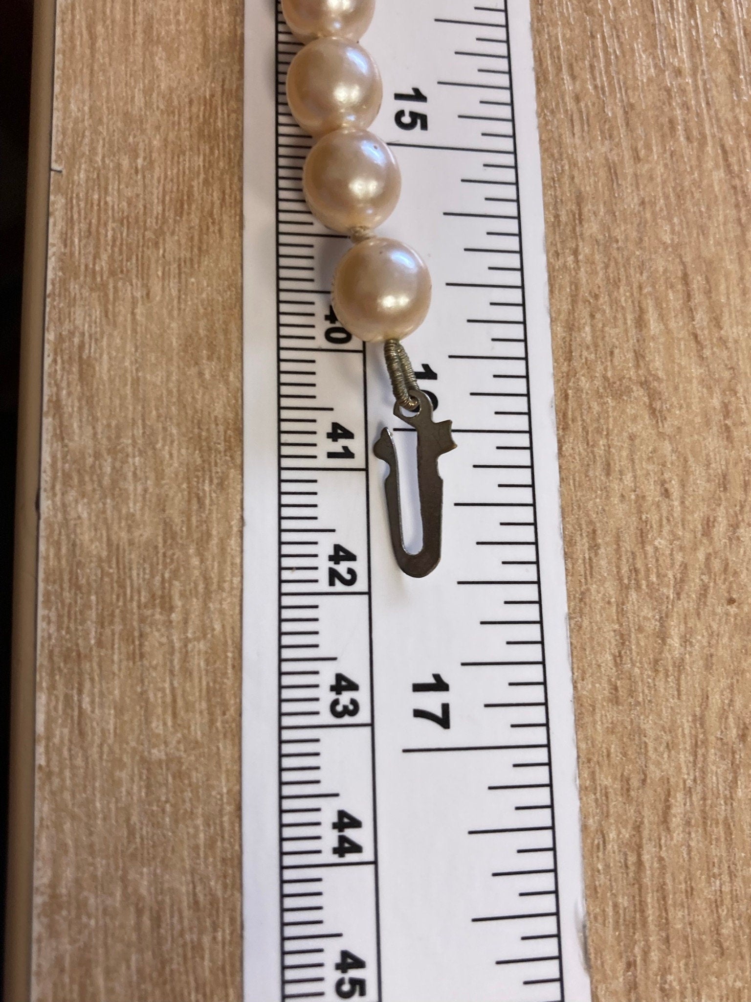 Buy Vintage Classic Princess Length Cream Cultured Pearls With Crystal  Enhancer Pendant / Sterling Silver Online in India - Etsy