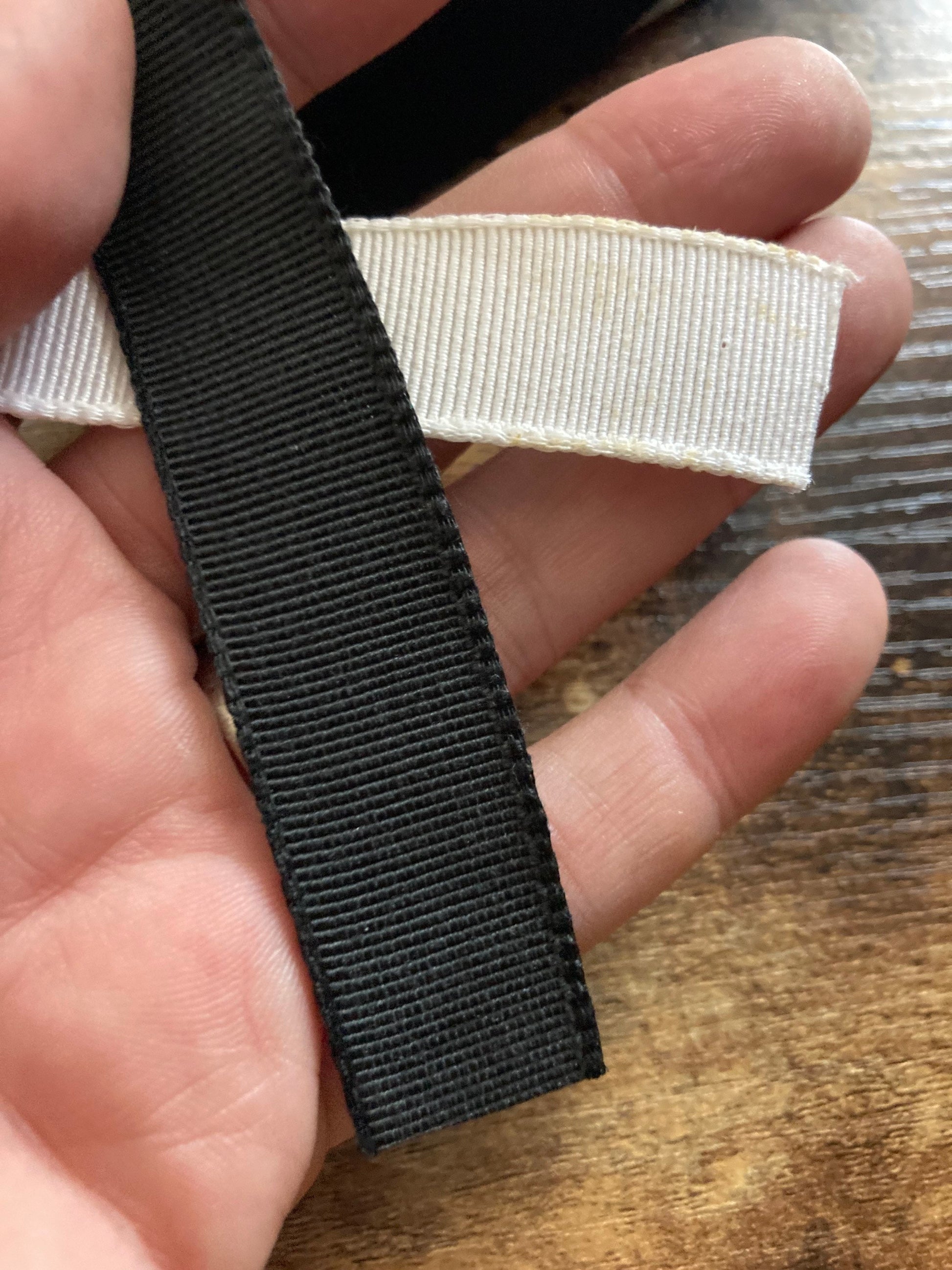 1m 20mm grosgrain cream neutral ribbon pick your length high quality vintage retro ribbon