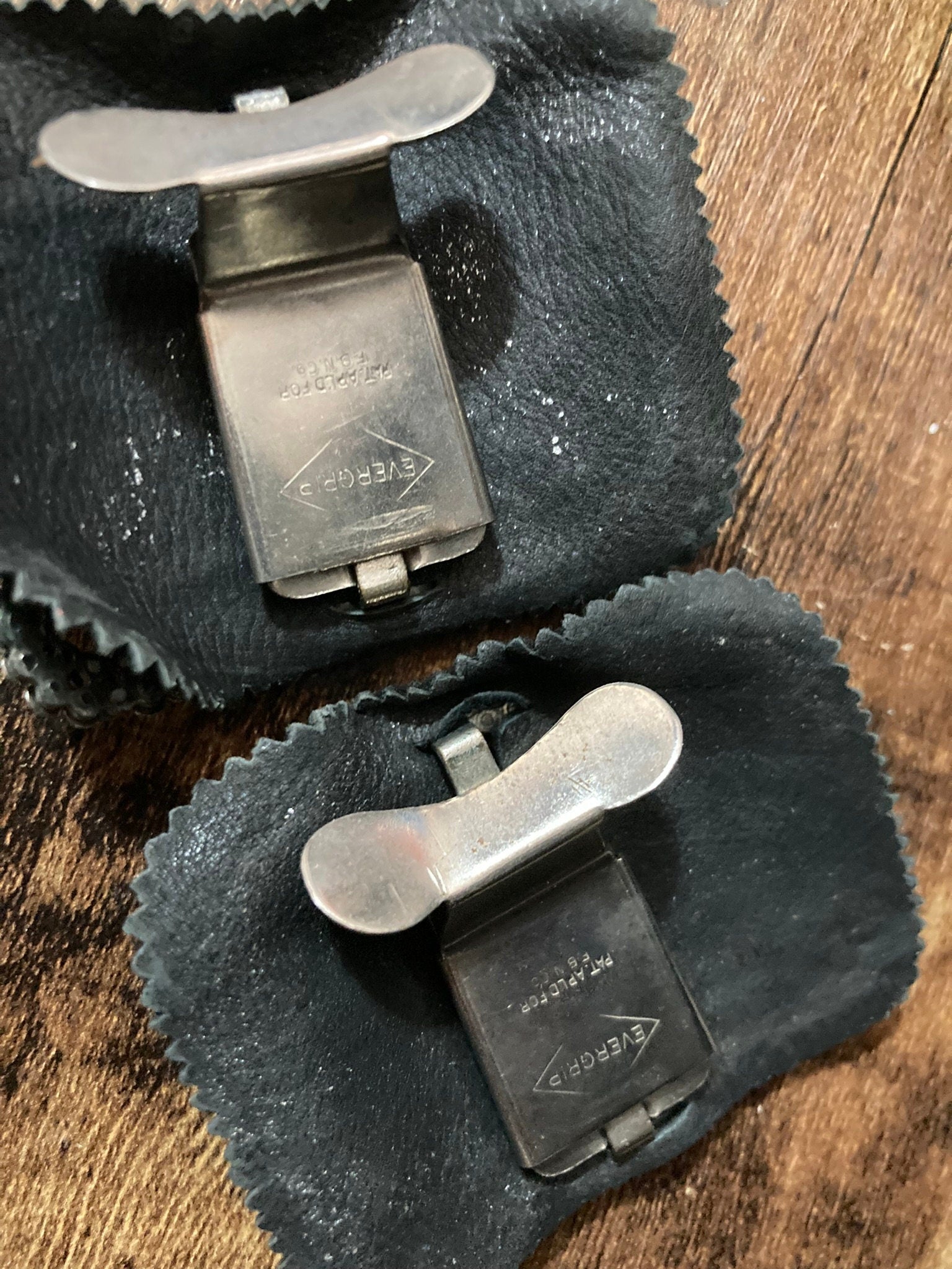 Pair of antique Georgian cut steel shoe buckles clips