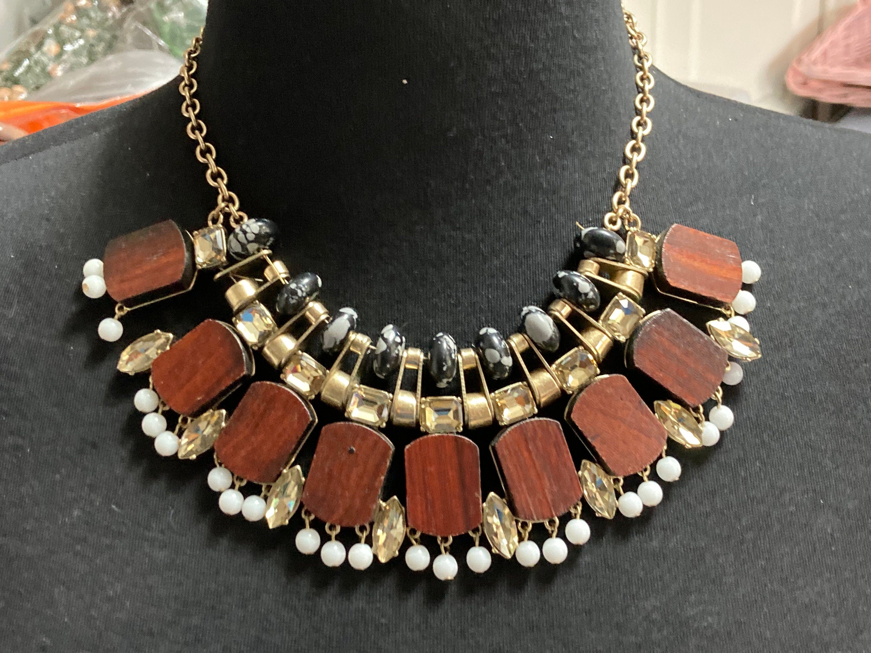 2023 New ZA Indian Statement Large Collar Choker Necklace Women Luxury  Crystal Rhinestone Big Bib Necklace Jewelry Sets - AliExpress