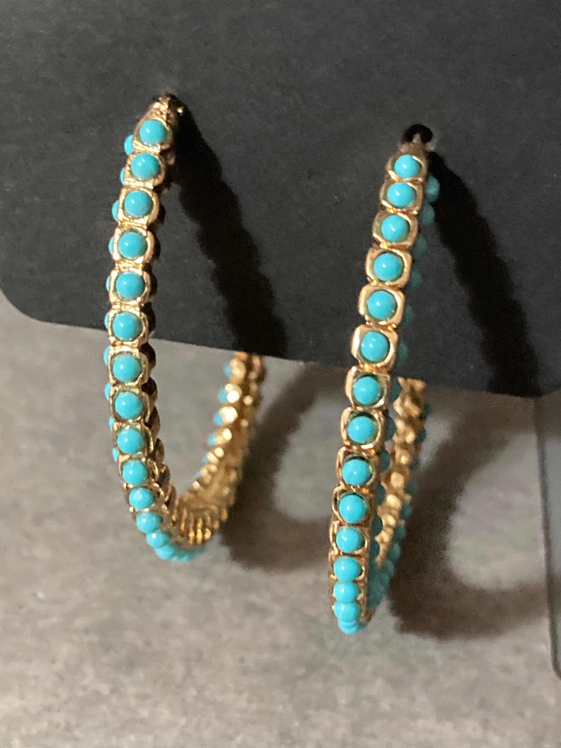 Turquoise 2025 beaded earrings